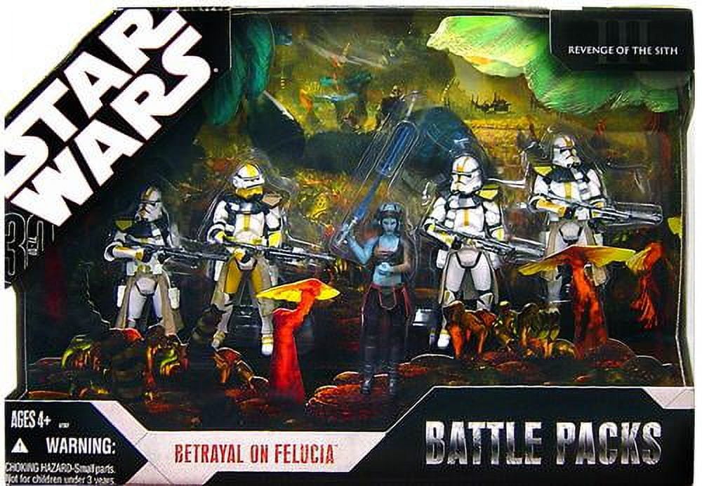 Star Wars Battle Packs 2007 Betrayal on Felucia Action Figure Set