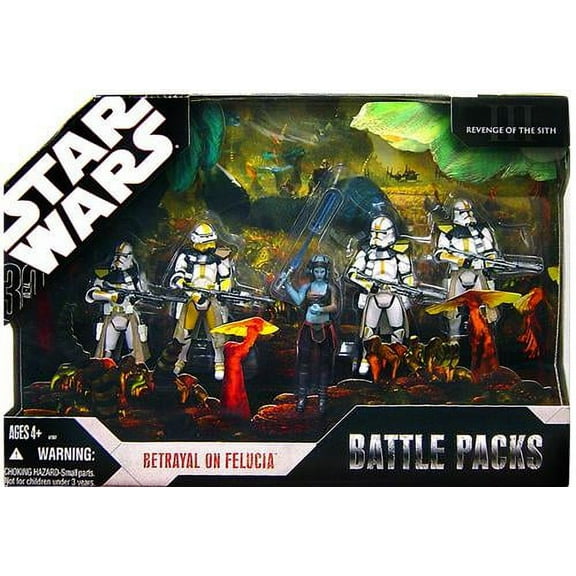 Star Wars Battle Packs 2007 Betrayal on Felucia Action Figure Set