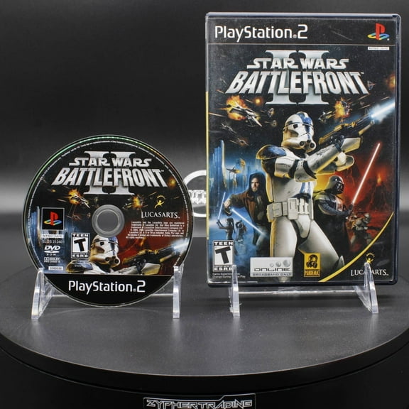 Restored Star Wars: Battlefront II Physical, PlayStation 2 Shooter Video Game
