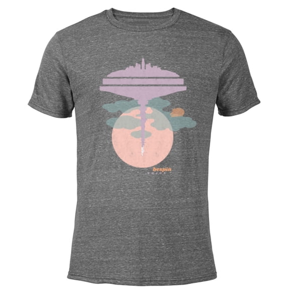 Star Wars Bespin Cloud City Pastel - Short Sleeve Blended T-Shirt for Adults - Customized-Dark Heather