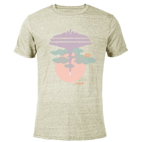 Star Wars Bespin Cloud City Pastel - Short Sleeve Blended T-Shirt for Adults - Customized-Yellow