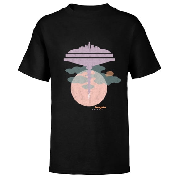 Star Wars Bespin Cloud City Pastel - Short Sleeve T-Shirt for Kids - Customized-Black