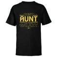 thumbnail image 1 of Star Wars Best Aunt in the Galaxy Birthday Mother’s Day - Short Sleeve T-Shirt for Kids - Customized-Black, 1 of 5