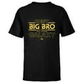 thumbnail image 1 of Star Wars Best Big Bro in the Galaxy Family Trip Birthday- Short Sleeve T-Shirt for Kids - Customized-Black, 1 of 5
