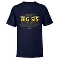 thumbnail image 1 of Star Wars Best Big Sis in the Galaxy Family Trip Birthday- Short Sleeve T-Shirt for Kids - Customized-Navy, 1 of 5