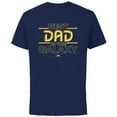 thumbnail image 1 of Star Wars Best Dad in the Galaxy Birthday Father’s Day - Short Sleeve Cotton T-Shirt for Adults - Customized-Navy, 1 of 5