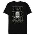 thumbnail image 1 of Star Wars Best Dad in the Galaxy Darth Vader - Short Sleeve Blended T-Shirt for Adults- Customized-Black, 1 of 5