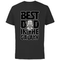 thumbnail image 1 of Star Wars Best Dad in the Galaxy Darth Vader - Short Sleeve Cotton T-Shirt for Adults- Customized-Black, 1 of 5