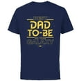 thumbnail image 1 of Star Wars Best Dad-to-Be in the Galaxy Birthday Father’s Day - Short Sleeve Cotton T-Shirt for Adults - Customized-Navy, 1 of 5