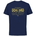 thumbnail image 1 of Star Wars Best Dog Dad in the Galaxy Birthday Father’s Day- Short Sleeve Cotton T-Shirt for Adults - Customized-Navy, 1 of 5