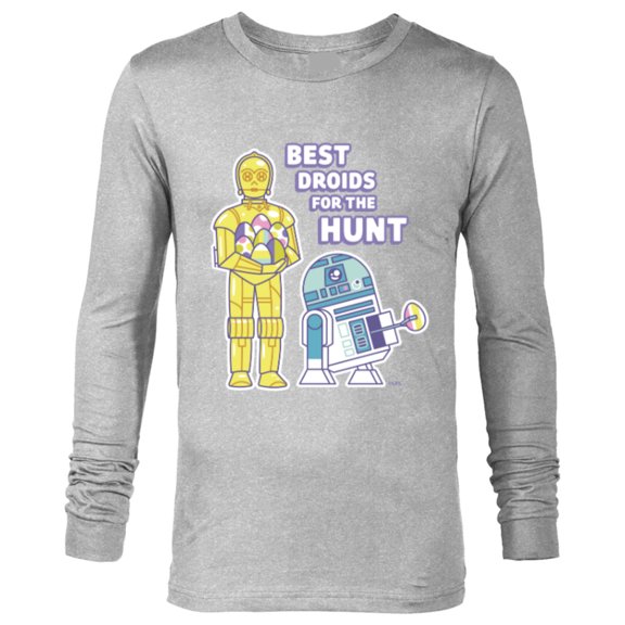 Star Wars Best Droids For the Hunt Easter - Long Sleeve T-Shirt for Men - Customized-Athletic Heather
