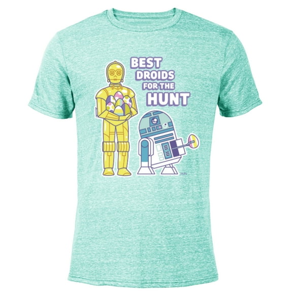 Star Wars Best Droids For the Hunt Easter - Short Sleeve Blended T-Shirt for Adults - Customized-Ocean Blue