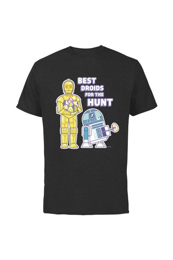 Best Droids For the Hunt Easter - Short Sleeve Cotton T-Shirt for Adults - Customized-Black