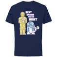 thumbnail image 1 of Star Wars Best Droids For the Hunt Easter - Short Sleeve Cotton T-Shirt for Adults - Customized-Navy, 1 of 5