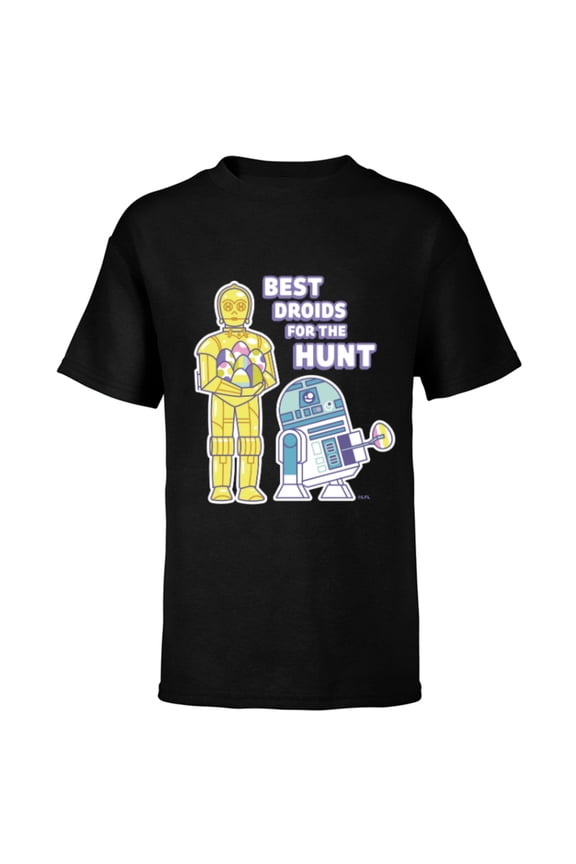 Best Droids For the Hunt Easter - Short Sleeve T-Shirt for Kids - Customized-Black