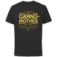 thumbnail image 1 of Star Wars Best Grandmother in the Galaxy Mother’s Day - Short Sleeve Cotton T-Shirt for Adults - Customized-Black, 1 of 5