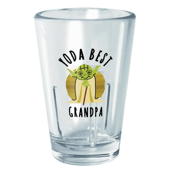 Star Wars Best Grandpa Yoda  Tritan Shot Glass Clear 2 oz.