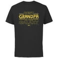 thumbnail image 1 of Star Wars Best Grandpa in the Galaxy Birthday Father’s Day - Short Sleeve Cotton T-Shirt for Adults - Customized-Black, 1 of 5