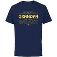 thumbnail image 1 of Star Wars Best Grandpa in the Galaxy Birthday Father’s Day - Short Sleeve Cotton T-Shirt for Adults - Customized-Navy, 1 of 5