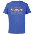 thumbnail image 1 of Star Wars Best Grandpa in the Galaxy Birthday Father’s Day - Short Sleeve Cotton T-Shirt for Adults - Customized-Royal Heather, 1 of 5