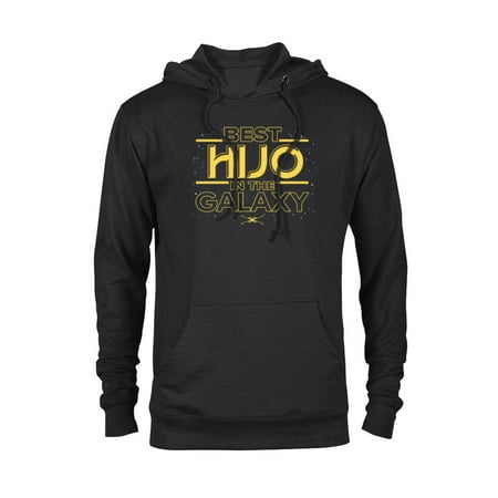Star Wars Best Hijo in the Galaxy Family Trip Spanish- Pullover Hoodie for Adults - Customized-Black