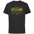 thumbnail image 1 of Star Wars Best Little Bro in the Galaxy Family Trip Birthday- Short Sleeve Cotton T-Shirt for Adults - Customized-Black, 1 of 5