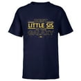 thumbnail image 1 of Star Wars Best Little Sis in the Galaxy Family Trip Birthday- Short Sleeve T-Shirt for Kids - Customized-Navy, 1 of 5