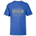 thumbnail image 1 of Star Wars Best Little Sis in the Galaxy Family Trip Birthday- Short Sleeve T-Shirt for Kids - Customized-Royal, 1 of 5