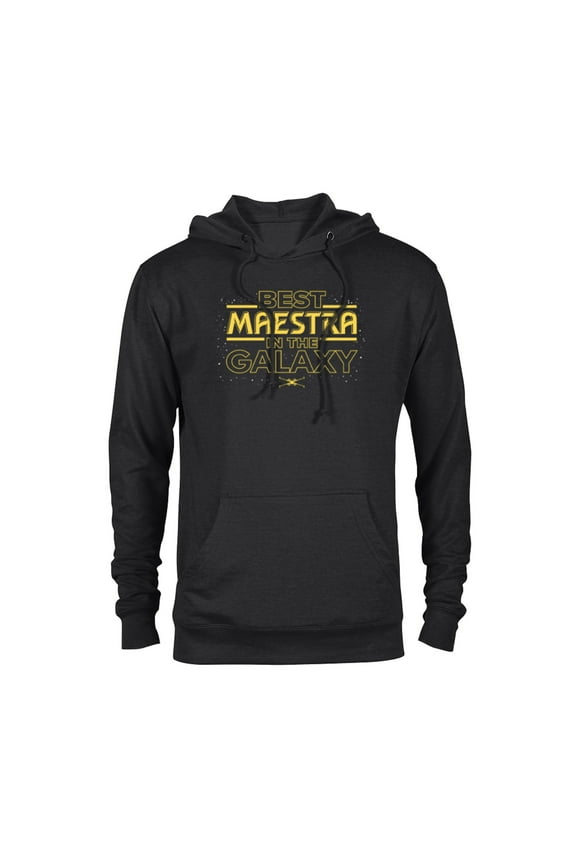 Best Maestra in the Galaxy Teacher Gift Spanish- Pullover Hoodie for Adults - Customized-Black