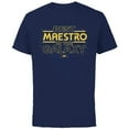 thumbnail image 1 of Star Wars Best Maestro in the Galaxy Teacher Gift Spanish- Short Sleeve Cotton T-Shirt for Adults - Customized-Navy, 1 of 5