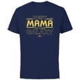 thumbnail image 1 of Star Wars Best Mama in the Galaxy Birthday Mother’s Day - Short Sleeve Cotton T-Shirt for Adults - Customized-Navy, 1 of 5