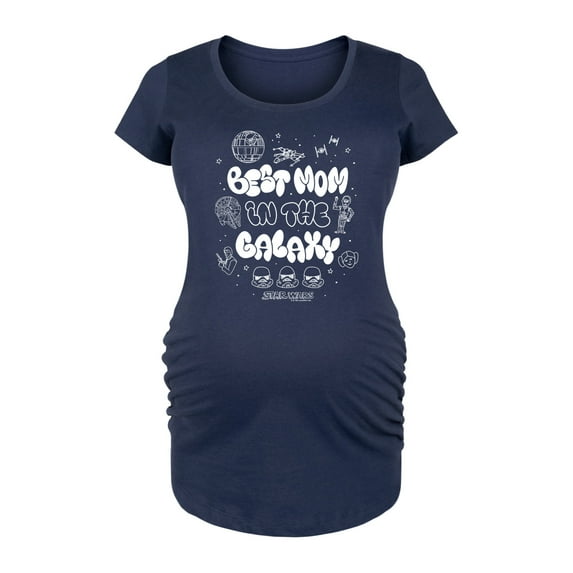 Star Wars - Best Mom in the Galaxy - Maternity Scoop Neck Tee