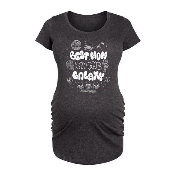 Star Wars - Best Mom Galaxy - Maternity Scoop Neck Tee