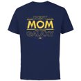 thumbnail image 1 of Star Wars Best Mom in the Galaxy Birthday Mother’s Day - Short Sleeve Cotton T-Shirt for Adults - Customized-Navy, 1 of 5