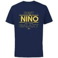 thumbnail image 1 of Star Wars Best Niño in the Galaxy Family Trip Boy Spanish- Short Sleeve Cotton T-Shirt for Adults - Customized-Navy, 1 of 5