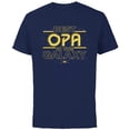 thumbnail image 1 of Star Wars Best Opa in the Galaxy Birthday Father’s Day - Short Sleeve Cotton T-Shirt for Adults - Customized-Navy, 1 of 5