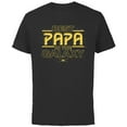 thumbnail image 1 of Star Wars Best Papa in the Galaxy Birthday Father’s Day - Short Sleeve Cotton T-Shirt for Adults - Customized-Black, 1 of 5