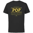 thumbnail image 1 of Star Wars Best Pop in the Galaxy Birthday Father’s Day - Short Sleeve Cotton T-Shirt for Adults - Customized-Black, 1 of 5