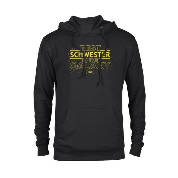 Star Wars Best Schwester in the Galaxy Family Trip German- Pullover Hoodie for Adults - Customized-Black