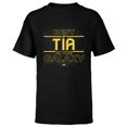 thumbnail image 1 of Star Wars Best Tía in the Galaxy Birthday Día de la Madre - Short Sleeve T-Shirt for Kids - Customized-Black, 1 of 5