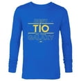 thumbnail image 1 of Star Wars Best Tío in the Galaxy Birthday Día del Padre - Long Sleeve T-Shirt for Men - Customized-Navy, 1 of 5