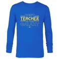 thumbnail image 1 of Star Wars Best Teacher in the Galaxy X-Wing Teacher Gift- Long Sleeve T-Shirt for Men - Customized-Navy, 1 of 5
