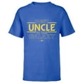 thumbnail image 1 of Star Wars Best Uncle in the Galaxy Birthday Father’s Day - Short Sleeve T-Shirt for Kids - Customized-Royal, 1 of 5