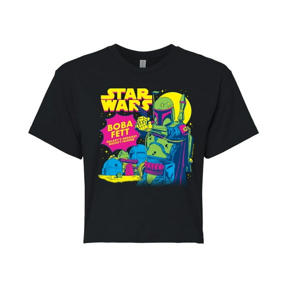 Star Wars - Boba Fett Bounty Hunter - Juniors Cropped Tee