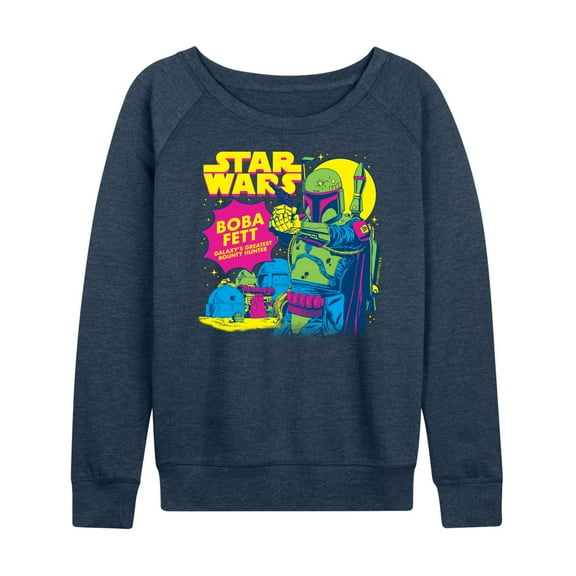 Star Wars - Boba Fett Bounty Hunter - Women's French Terry Pullover Sweatshirt