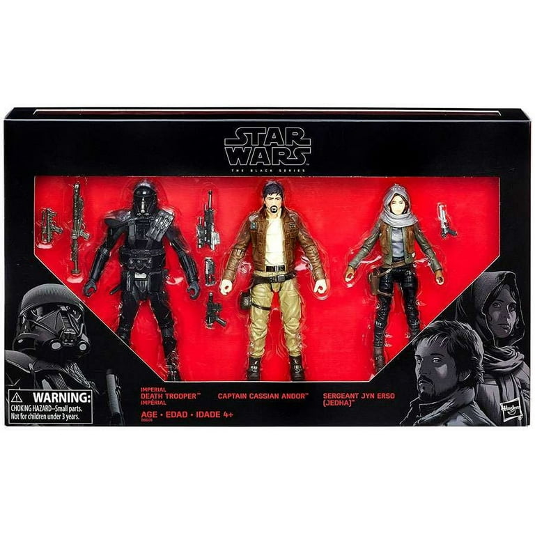 Star Wars Black Series Death Trooper, Captain Cassian Andor & Sergeant Jyn  Erso Action Figure