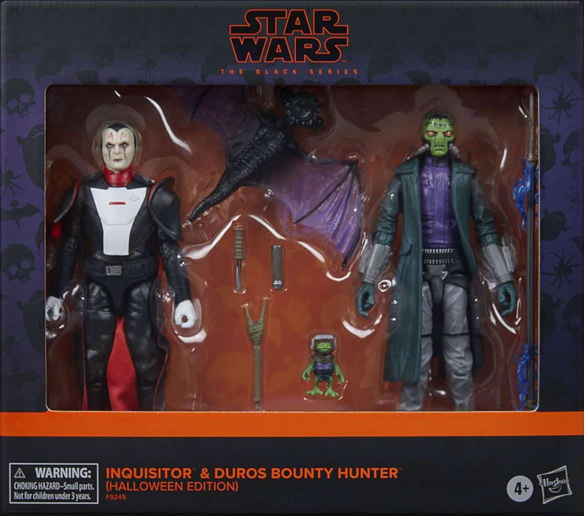 Star Wars Black Series Inquisitor & Duros Bounty Hunter Action Figure 2-Pack (Halloween Edition)