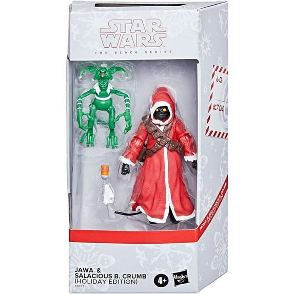 Star Wars Black Series Jawa & Salacious B. Crumb Action Figure (Holiday Edition)