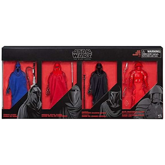 Star Wars Black Series Senate Guard, Imperial Royal Guard, Emperor's Shadow Guard & Elite Praetorian Guard Action Figure 4-Pack