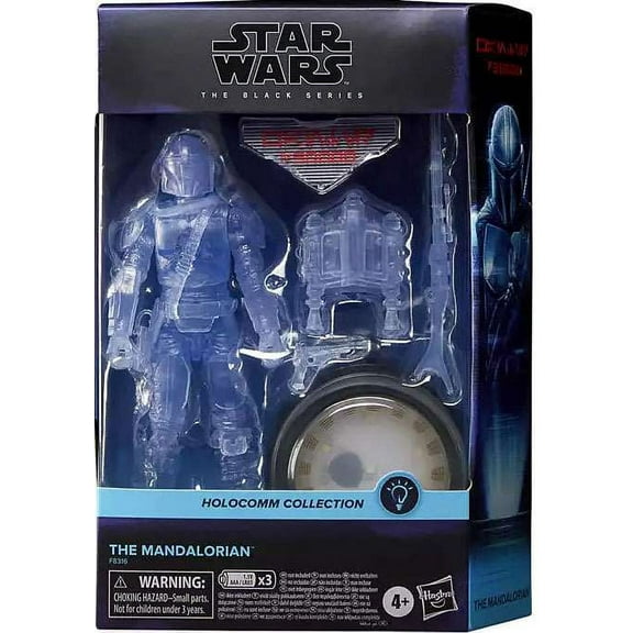 Star Wars Black Series The Mandalorian Action Figure (with Light-Up Holopuck)